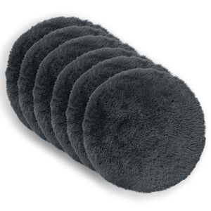 vidaXL Coussin avec oreiller HEERLEN 2 pi&egrave;ces Anthracite Fleece PV