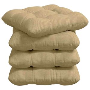 vidaXL Coussins de si&egrave;ge 4 pcs Vert gris 45 x 45 cm