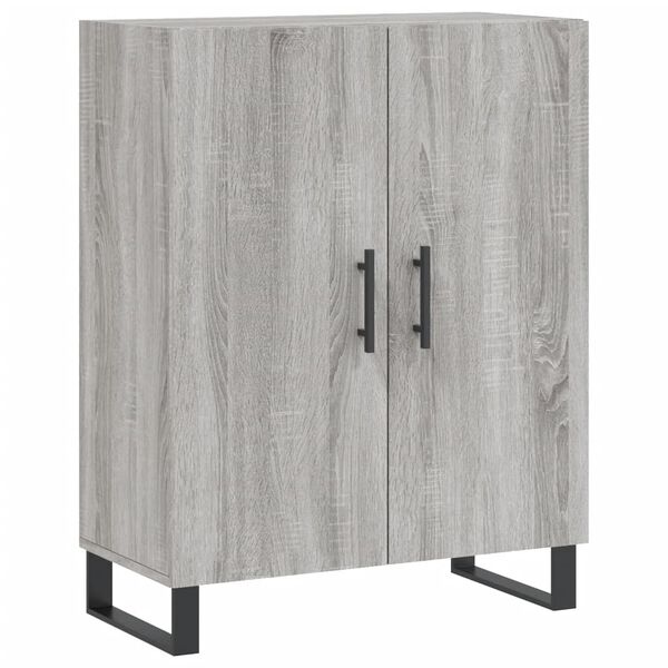 vidaXL Buffet sonoma gris 69,5x34x90 cm bois d'ing&eacute;nierie