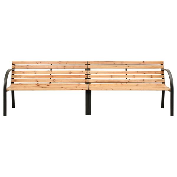 vidaXL Banc double de jardin 225 cm Bois de sapin massif