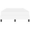 vidaXL Cadre de lit avec matelas Blanc pur 120 x 200 cm tissu