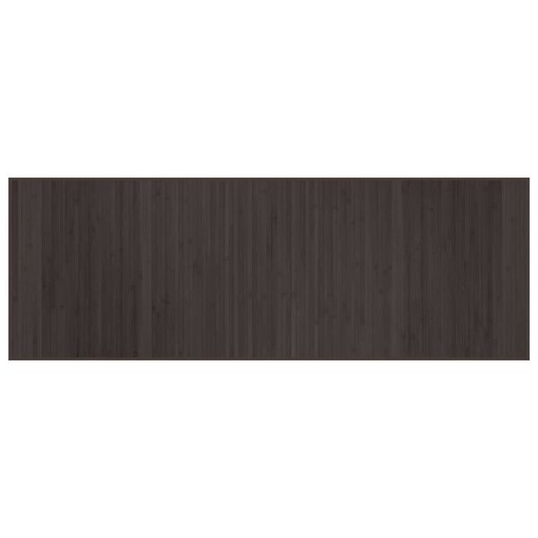 vidaXL Tapis rectangulaire marron fonc&eacute; 70x200 cm bambou