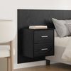 vidaXL T&ecirc;te de lit avec armoire 3 pcs Ch&ecirc;ne noir Bois d'ing&eacute;nierie