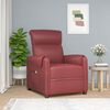 vidaXL Fauteuil de massage électrique Rouge bordeaux Similicuir
