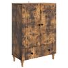 vidaXL Buffet Ch&ecirc;ne fum&eacute; 66 x 34,5 x 95 cm Bois d'ing&eacute;nierie