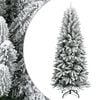 vidaXL Sapin de No&euml;l artificiel avec neige floqu&eacute;e 240 cm PVC et PE