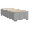 vidaXL Sommier &agrave; lattes de lit avec matelas gris clair 80x200 cm tissu