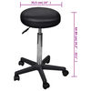 vidaXL Tabouret de bureau Noir