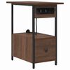 vidaXL Cabinet de chevet Ch&ecirc;ne brun 60 x 30 x 61 cm Bois d'ing&eacute;nierie