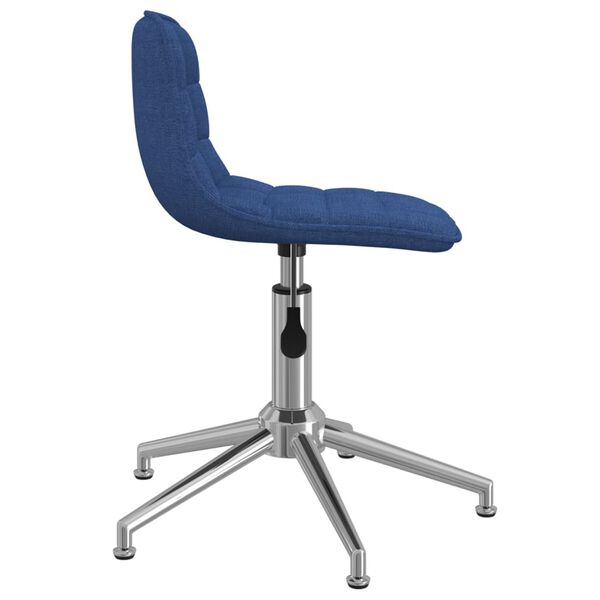 vidaXL Chaises pivotantes &agrave; manger lot de 4 bleu tissu