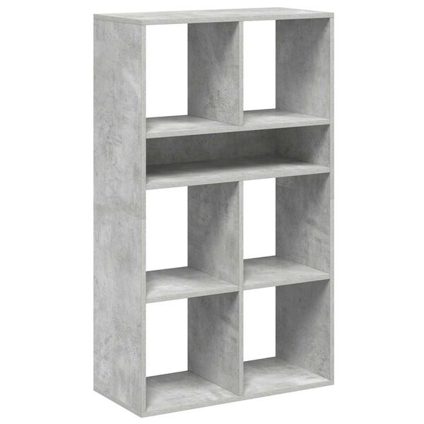 vidaXL Biblioth&egrave;que gris b&eacute;ton 66x31x112 cm bois d'ing&eacute;nierie