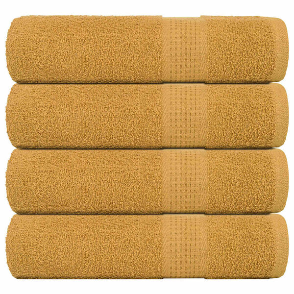 vidaXL Serviettes de douche FROGN 4 pcs dor&eacute; 70x140 cm 360 g/m&sup2;