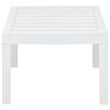 vidaXL Table de jardin Blanc 78x55x38 cm Plastique