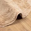 vidaXL Tapis shaggy &agrave; poils longs NAVARRA beige 240x240 cm polyester