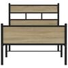 vidaXL Cadre de lit sans matelas ch&ecirc;ne sonoma 75x190 cm