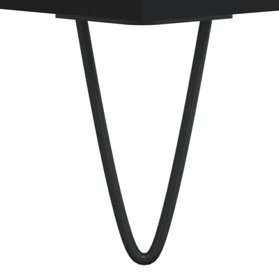 vidaXL Table de chevet noir 40x35x47,5 cm bois d’ingénierie