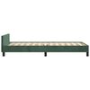 vidaXL Cadre de lit sans matelas vert fonc&eacute; 90x200 cm velours