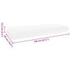 vidaXL Coussin de sommeil Uni Blanc 70 x 36 x 13 cm