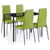 vidaXL Mobilier de salle &agrave; manger 5 pcs Vert