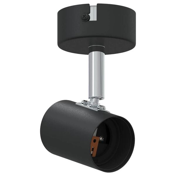 vidaXL Spot de plafond Noir 6,5 x 6 x 11,5 cm M&eacute;tal