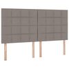 vidaXL Lit de Rangement Taupe 180 x 200 cm Cuir synth&eacute;tique