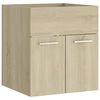 vidaXL Armoire d'&eacute;vier Ch&ecirc;ne sonoma 41x38,5x46 cm Bois d&rsquo;ing&eacute;nierie