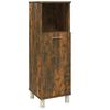 vidaXL Armoire de bain Ch&ecirc;ne fum&eacute; 30x30x95 cm Bois d'ing&eacute;nierie