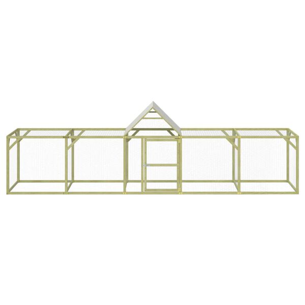 vidaXL Poulailler 500x100x150 cm Bois de pin massif impr&eacute;gn&eacute;