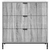 vidaXL Buffet Gris Sonoma 79,5 x 33 x 82 cm Bois d'ing&eacute;nierie