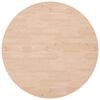 vidaXL Dessus de table rond Ø90x4 cm Bois de chêne massif non traité