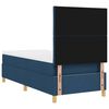 vidaXL Lit &agrave; ressorts avec matelas Bleu 90 x 200 cm tissu