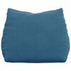 vidaXL Coussin de Dos Bleu 60 x 20 x 50 cm Tissu en velours c&ocirc;tel&eacute;