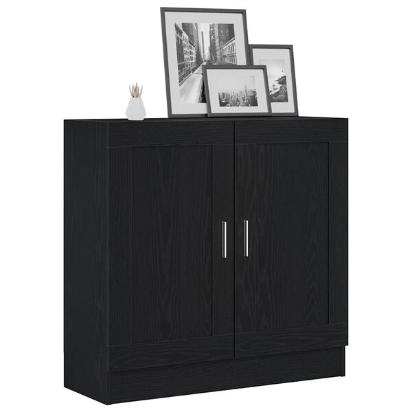 vidaXL Biblioth&egrave;que Ch&ecirc;ne noir 82,5 x 30,5 x 80 cm Bois d'ing&eacute;nierie