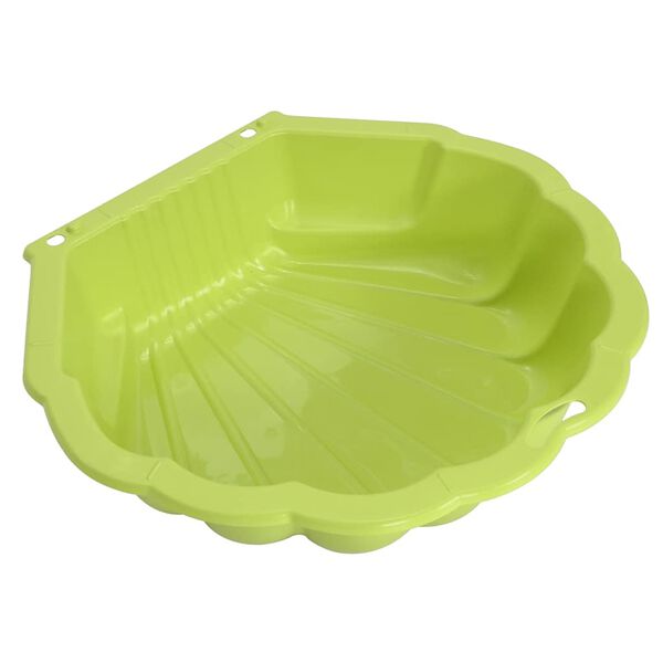 vidaXL Bacs &agrave; sable 2 pcs Vert 77x87x21 cm Plastique