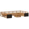 vidaXL Ensemble de canap&eacute;s d'ext&eacute;rieur 10 pc Naturel