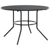 vidaXL Table de patio ronde anthracite acier enduit de poudre