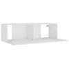 vidaXL Ensemble de meubles TV 4 pcs Blanc Bois d'ingénierie