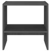 vidaXL Tables de chevet 2 pcs Gris 40x30,5x40 cm Bois de pin massif