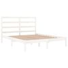 vidaXL Cadre de lit sans matelas blanc 120x200 cm bois de pin massif