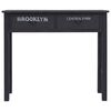 vidaXL Table console Noir 90 x 30 x 77 cm Bois