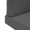 vidaXL Coussin de canap&eacute; d'ext&eacute;rieur 3 pcs Anthracite Polyester