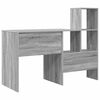 vidaXL Bureau Gris Sonoma 131,5 x 50 x 106,5 cm Bois d'ing&eacute;nierie