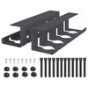 vidaXL Plateau de gestion de c&acirc;bles sous le bureau 2 pc Anthracite