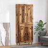 vidaXL Haut Armoire 2 pcs Bois Ancien Bois d'ing&eacute;nierie