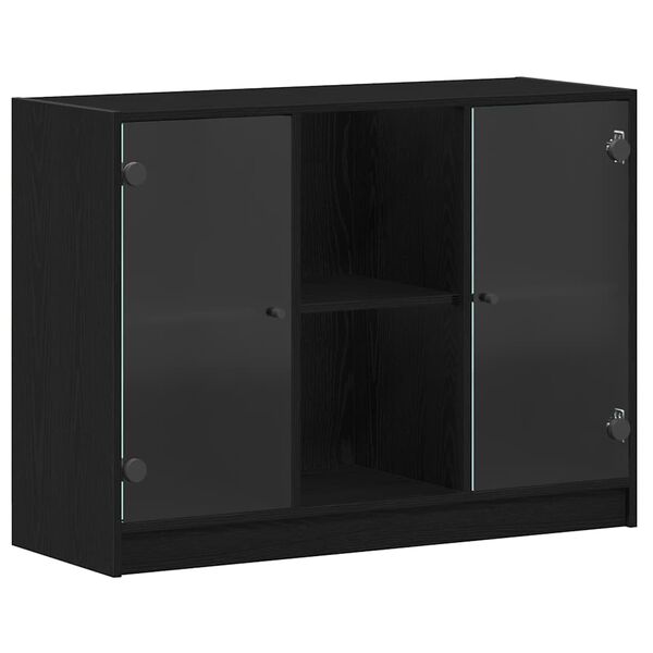 vidaXL Buffet Ch&ecirc;ne noir 100 x 37 x 75.5 cm