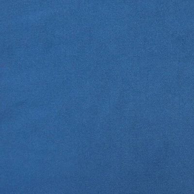 vidaXL Chaises pivotantes de salle à manger 4 pcs Bleu Velours