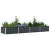 vidaXL Jardini&egrave;re Anthracite 195 x 100 x 45 cm Acier galvanis&eacute;