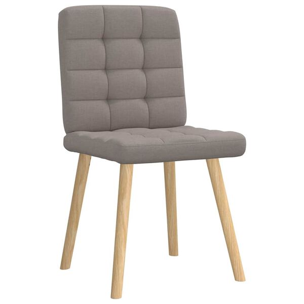 vidaXL Chaises à manger lot de 6 taupe tissu