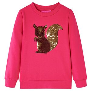 Sweatshirt pour enfants rose vif 92