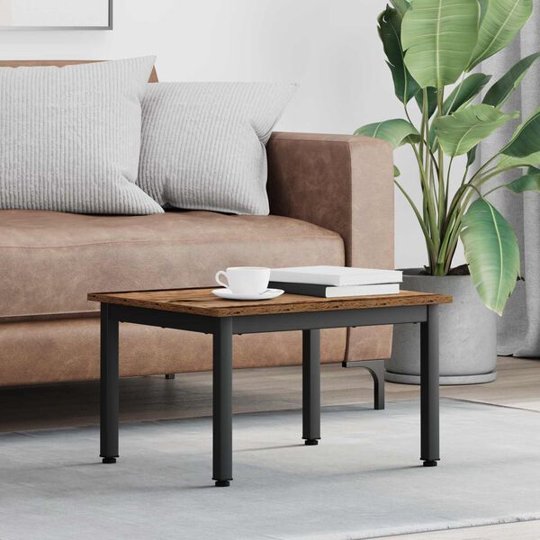 vidaXL Table basse Bois ancien 60 x 50 x 36 cm Bois d'ing&eacute;nierie